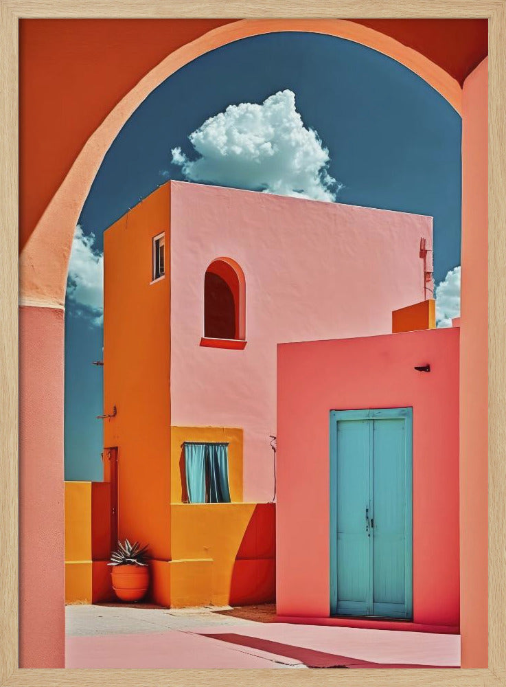 Lebendige Torbogenszene | Poster