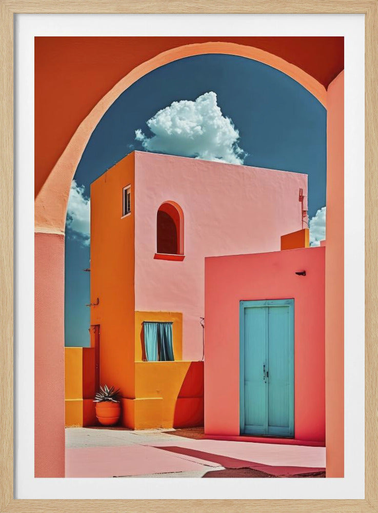 Lebendige Torbogenszene | Poster