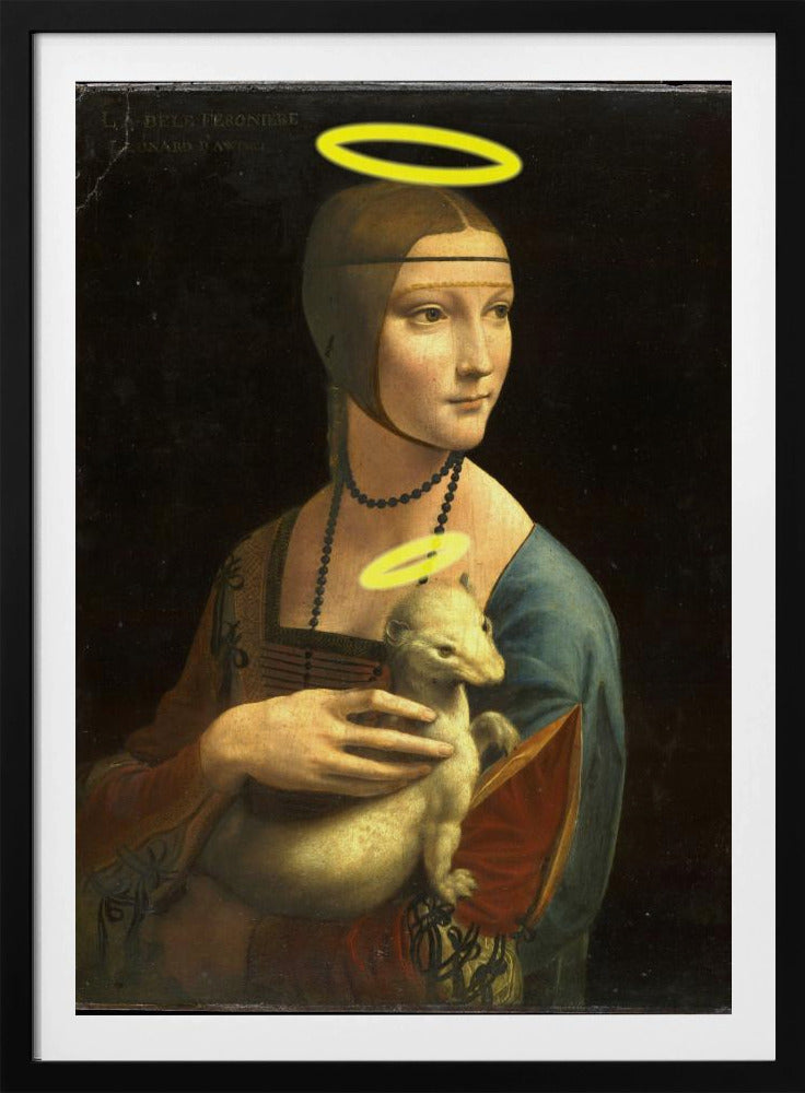 Dame mit Heiligenschein | Poster