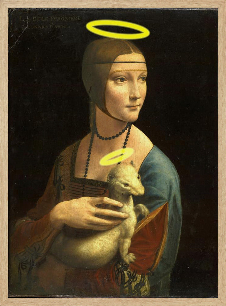 Dame mit Heiligenschein | Poster