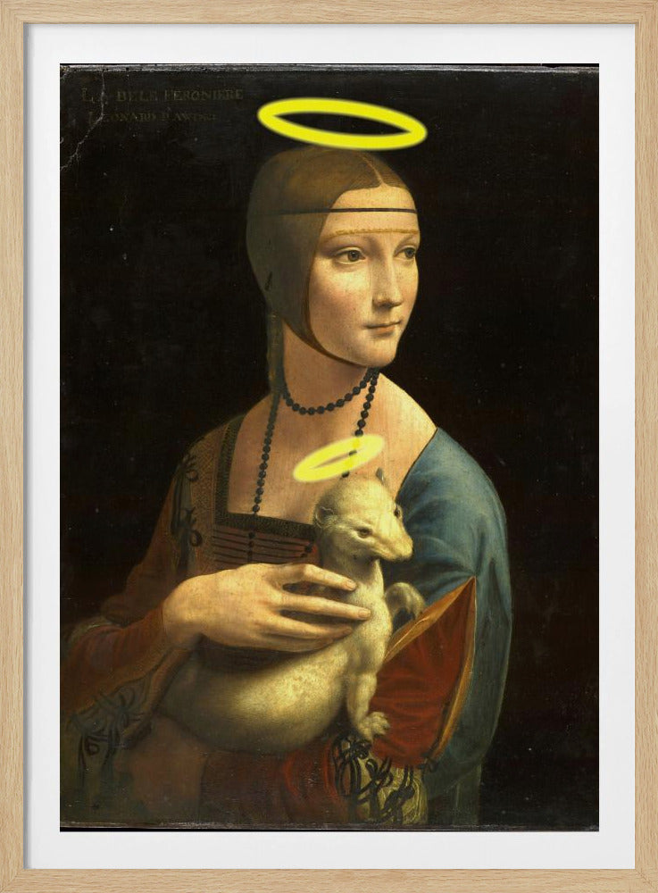 Dame mit Heiligenschein | Poster