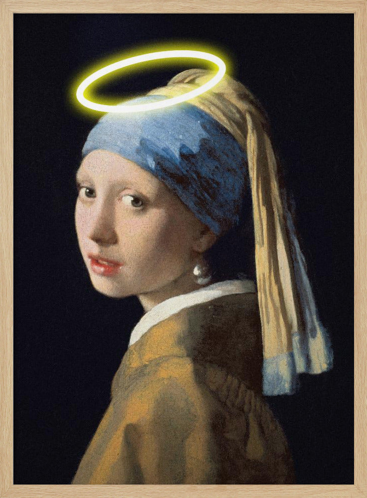 Mädchen mit Heiligenschein | Poster