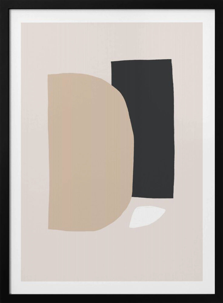 Geometrische Formen in neutralen Tönen | Poster