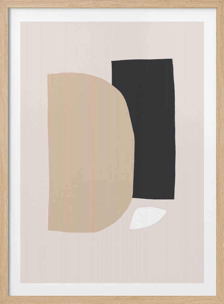 Geometrische Formen in neutralen Tönen | Poster