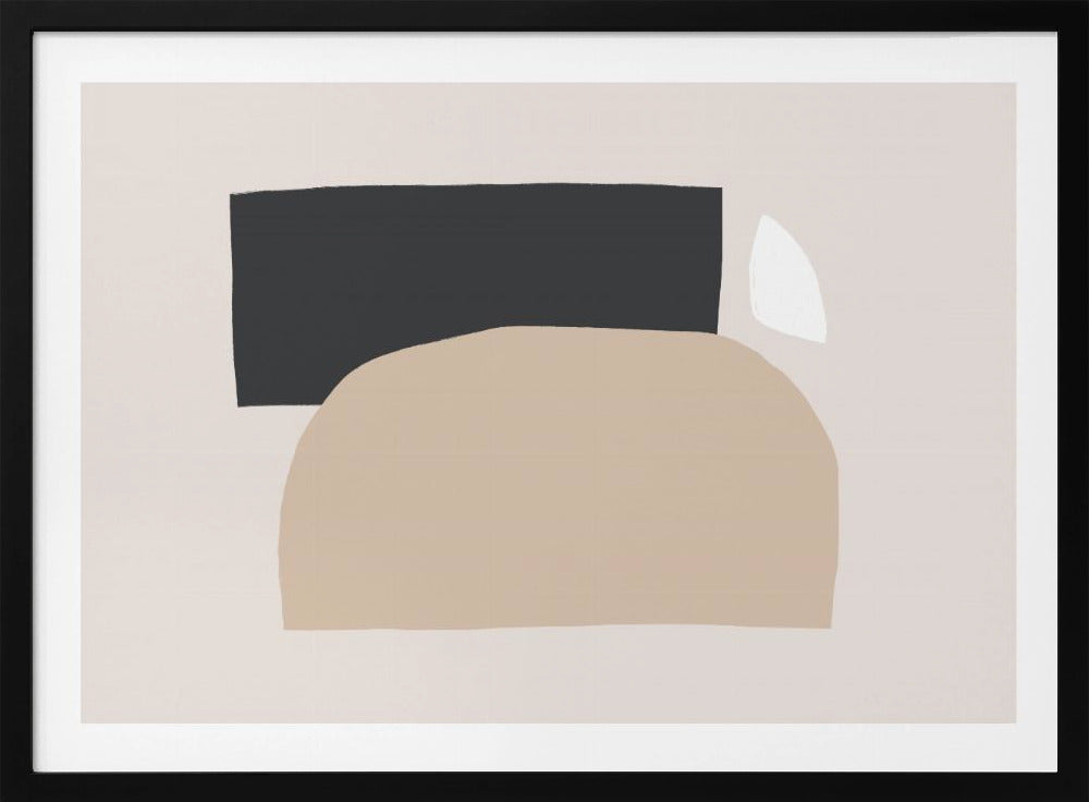 Geometrische Formen in neutralen Tönen | Poster