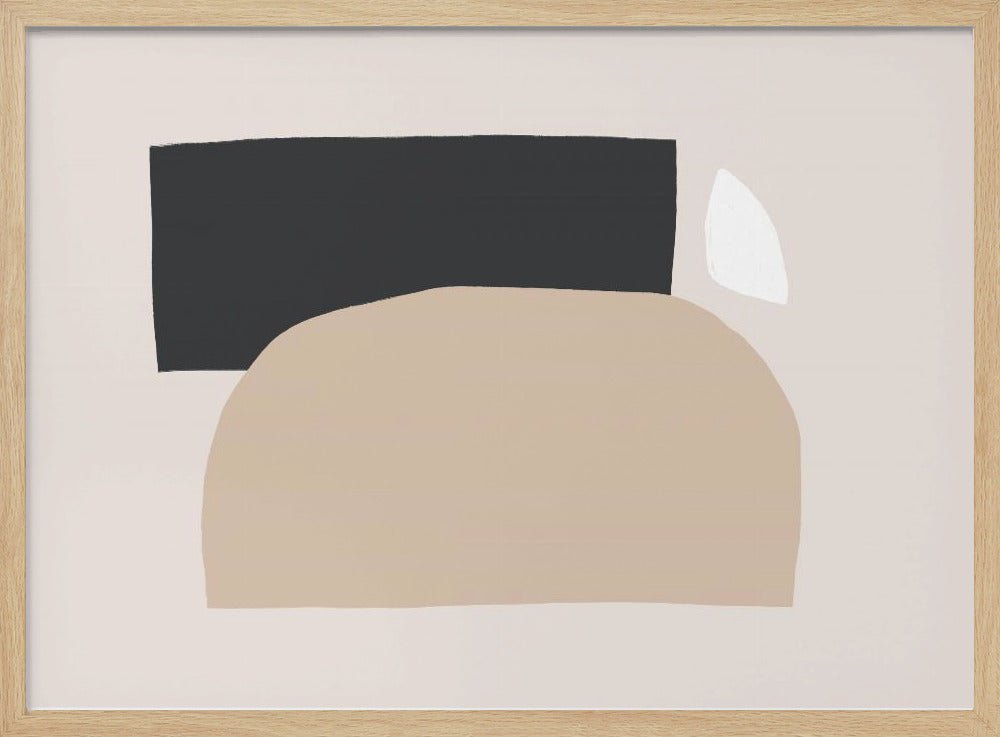 Geometrische Formen in neutralen Tönen | Poster