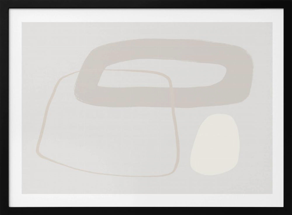 Weiche geometrische Formen und gedämpfte neutrale Töne | Poster