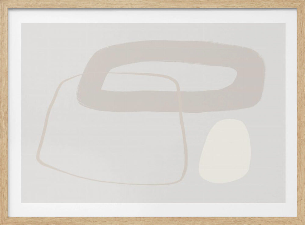 Weiche geometrische Formen und gedämpfte neutrale Töne | Poster