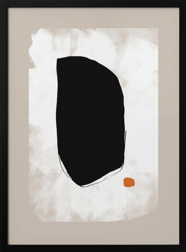 Fettgedruckte schwarze Form im Kontrast | Poster