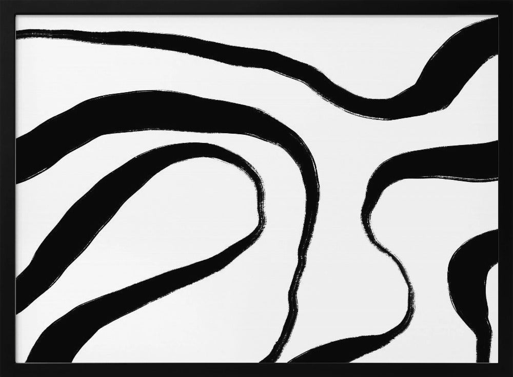 Flowing Zebra-Like Stripes | Poster
