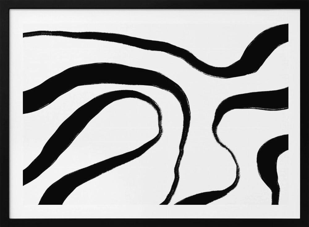 Flowing Zebra-Like Stripes | Poster