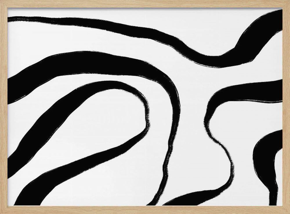 Flowing Zebra-Like Stripes | Poster