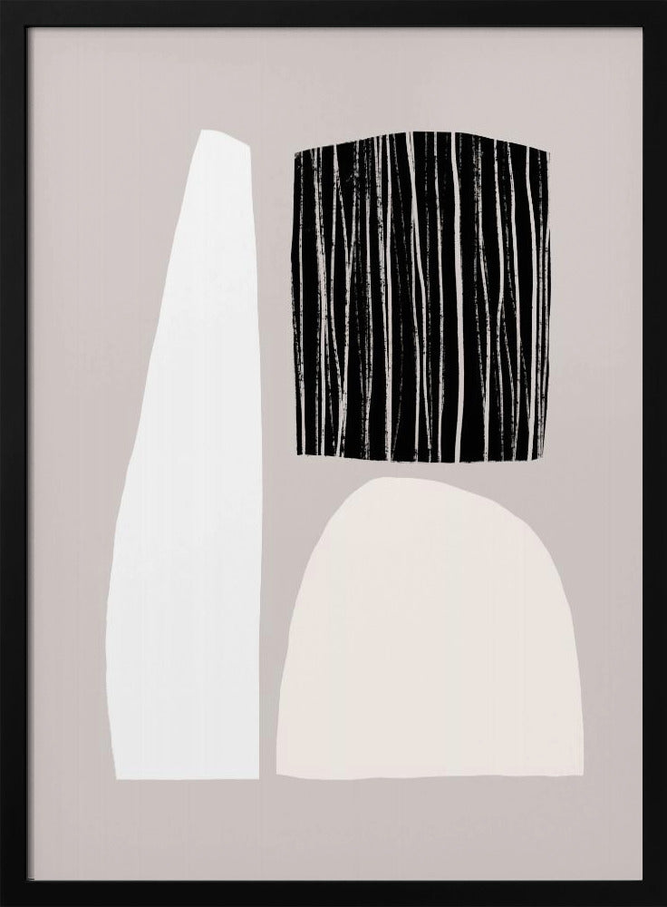 Geometrische Formen in neutralen Tönen | Poster