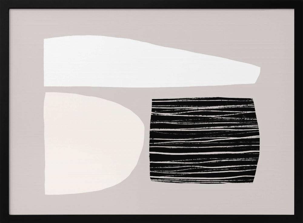 Geometrische Formen in neutralen Tönen | Poster