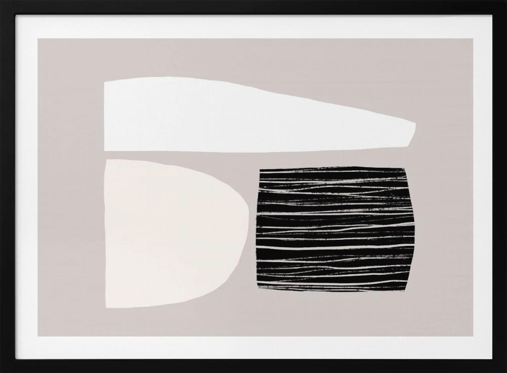 Geometrische Formen in neutralen Tönen | Poster