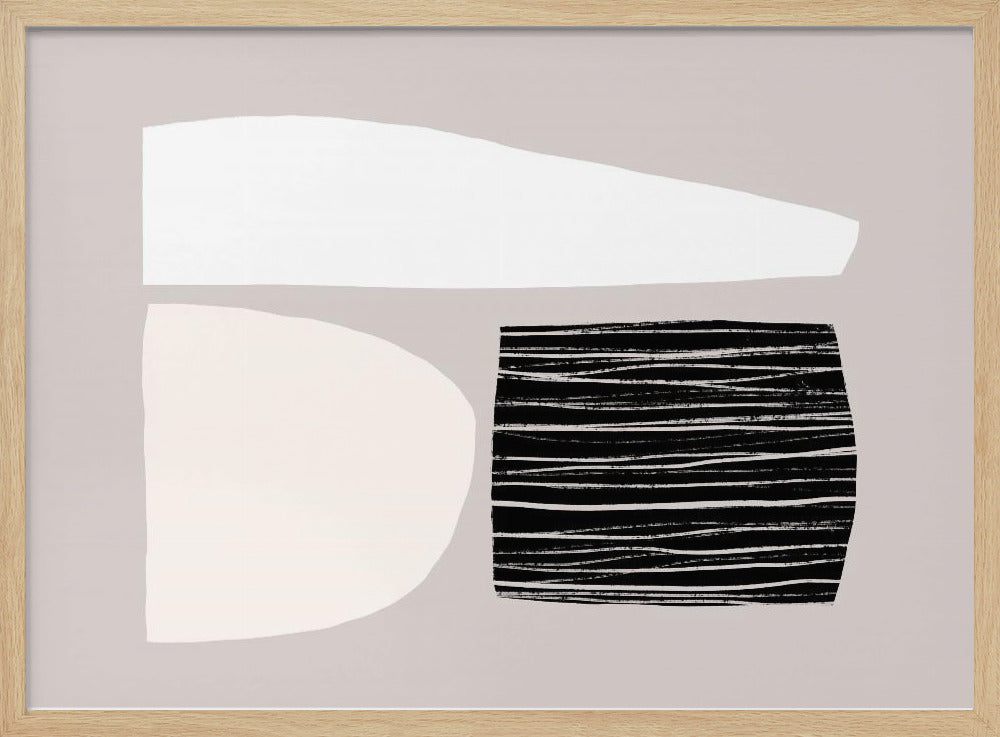 Geometrische Formen in neutralen Tönen | Poster