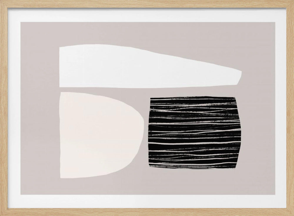 Geometrische Formen in neutralen Tönen | Poster