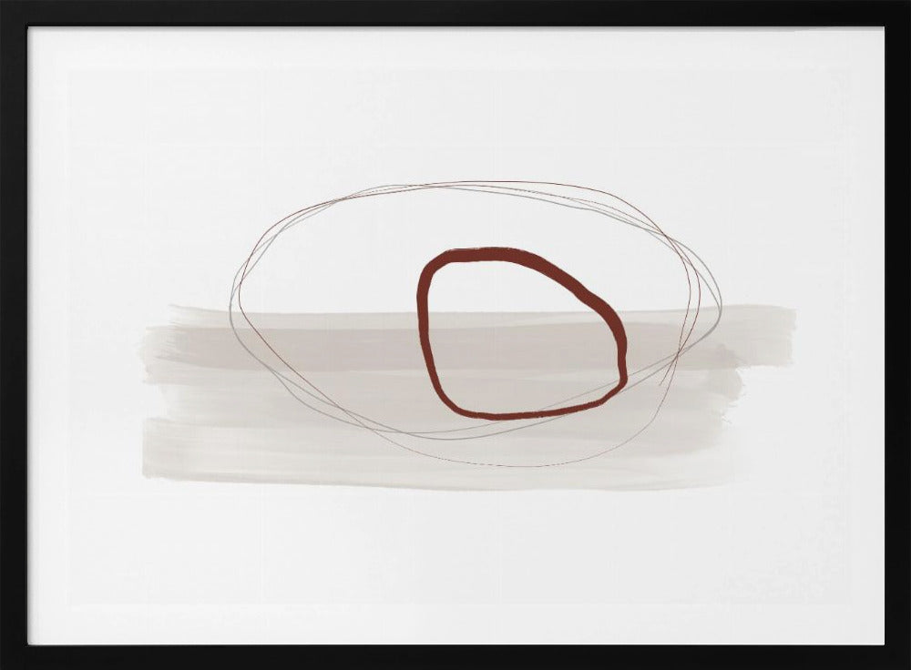 Minimalist Composition With Intersecting Lines | Poster
