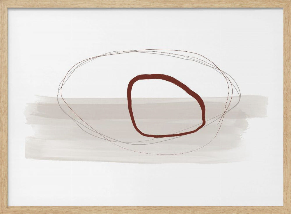 Minimalist Composition With Intersecting Lines | Poster