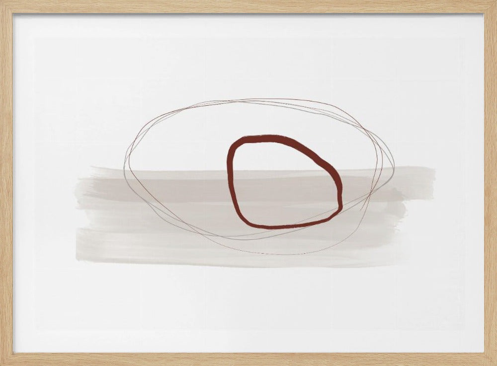 Minimalist Composition With Intersecting Lines | Poster