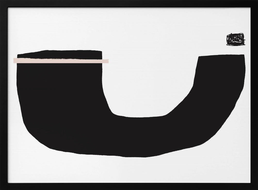 Black Geometric Shapes | Poster