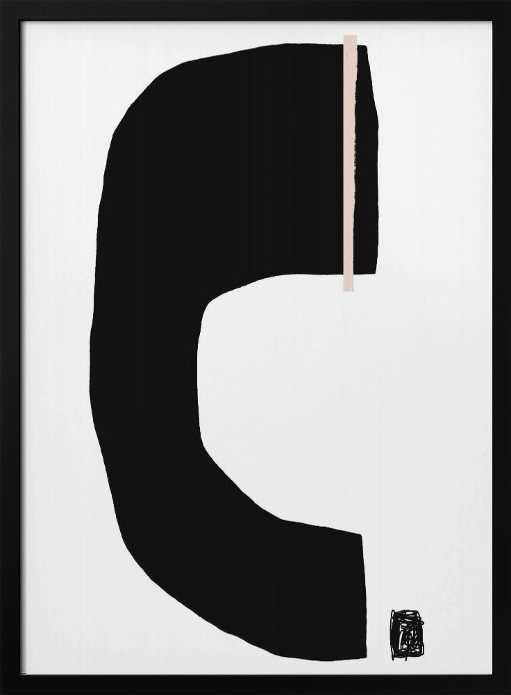 Black Geometric Shapes | Poster