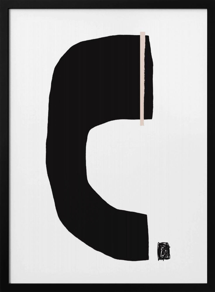 Black Geometric Shapes | Poster