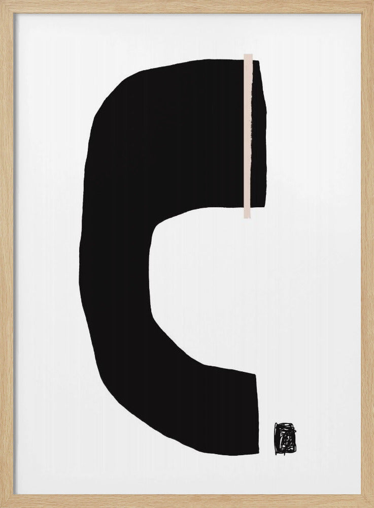 Black Geometric Shapes | Poster