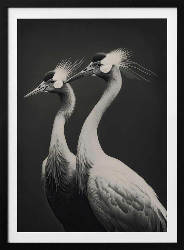Anmutiges Kranich-Duo | Poster