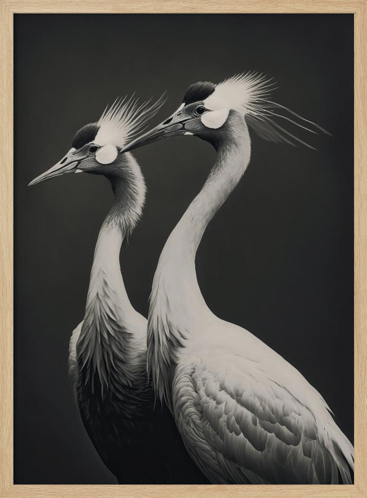 Anmutiges Kranich-Duo | Poster