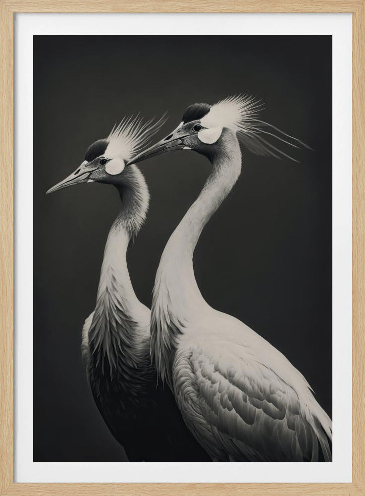 Anmutiges Kranich-Duo | Poster
