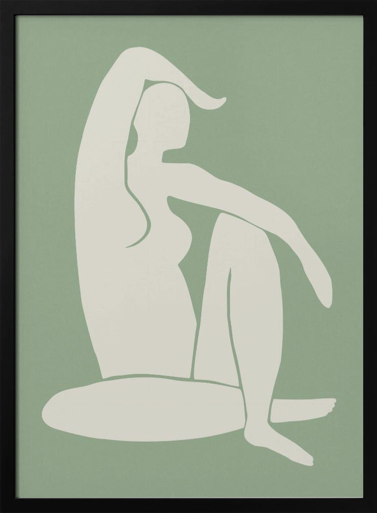 Figur im Matisse-Stil Grün | Poster
