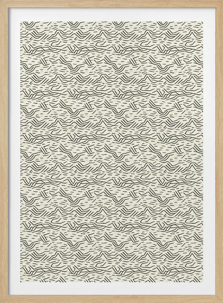 Lineare Wellenlandschaft | Poster