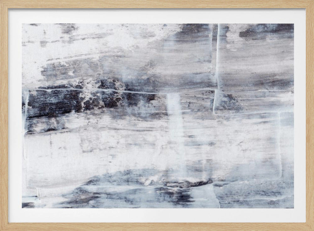 Textured Blend Of Gray And White Shades | Poster