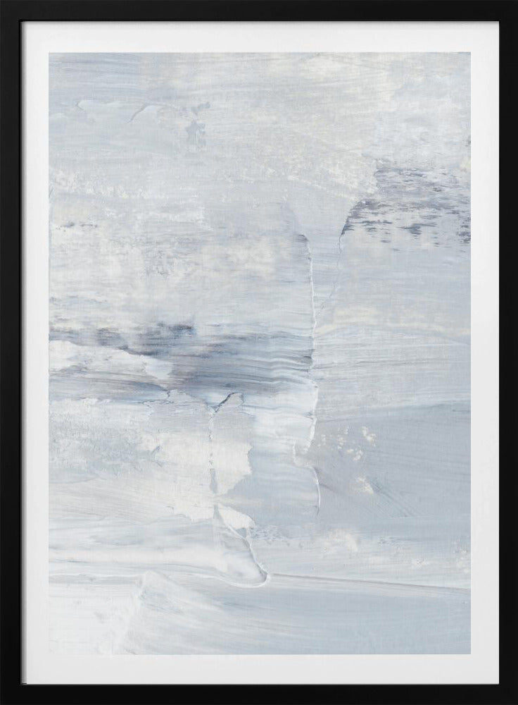Black And White Brushstrokes | Poster