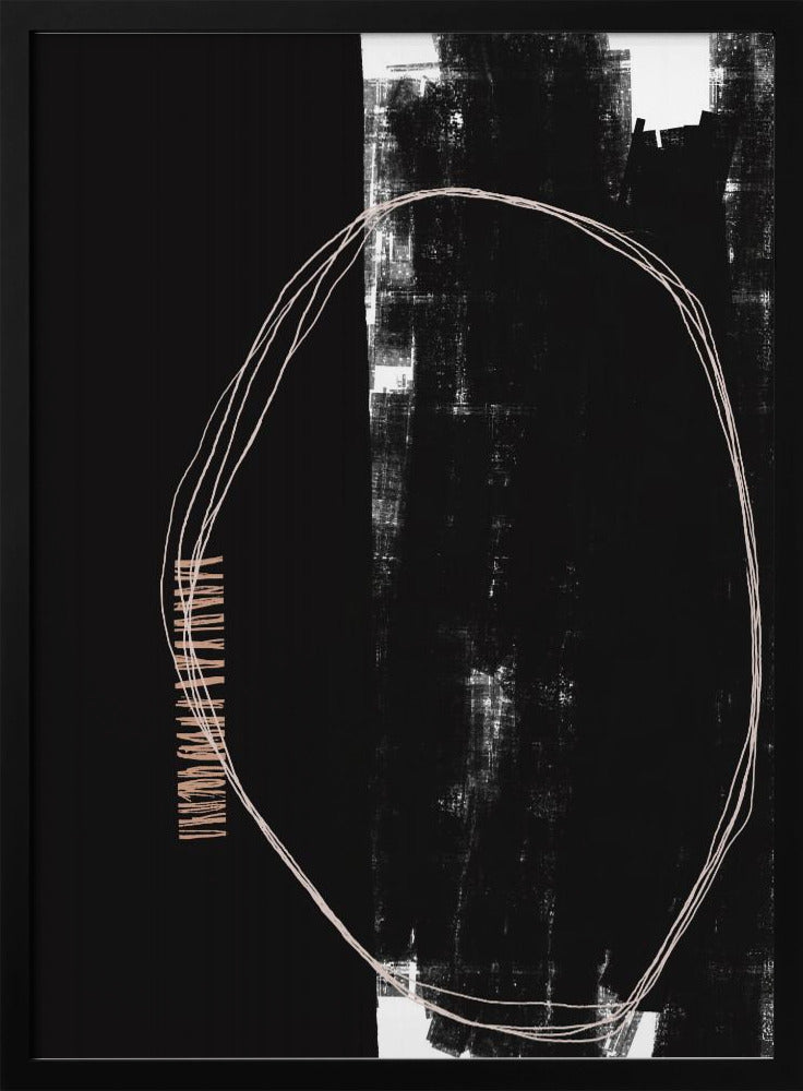Abstract Black And White Artwork | Poster