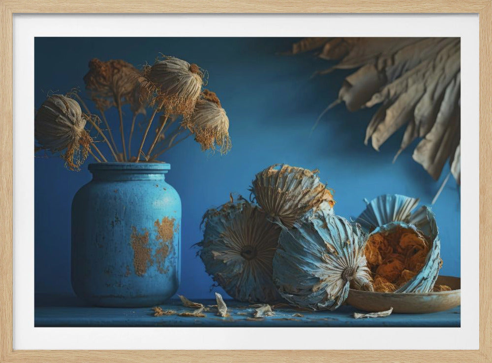 Blaues Stillleben | Poster