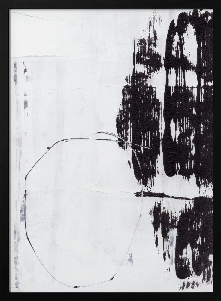 Bold Black Brushstrokes | Poster