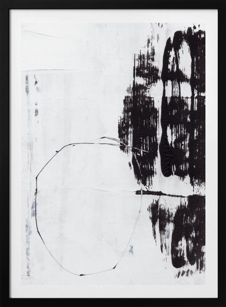 Bold Black Brushstrokes | Poster