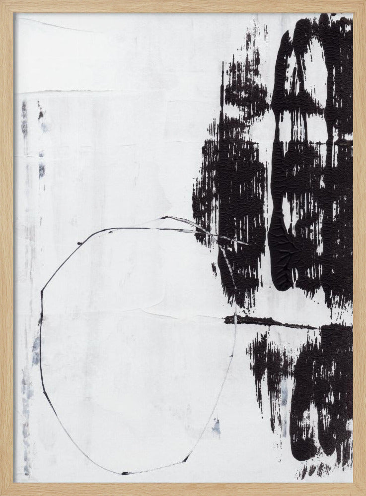 Bold Black Brushstrokes | Poster