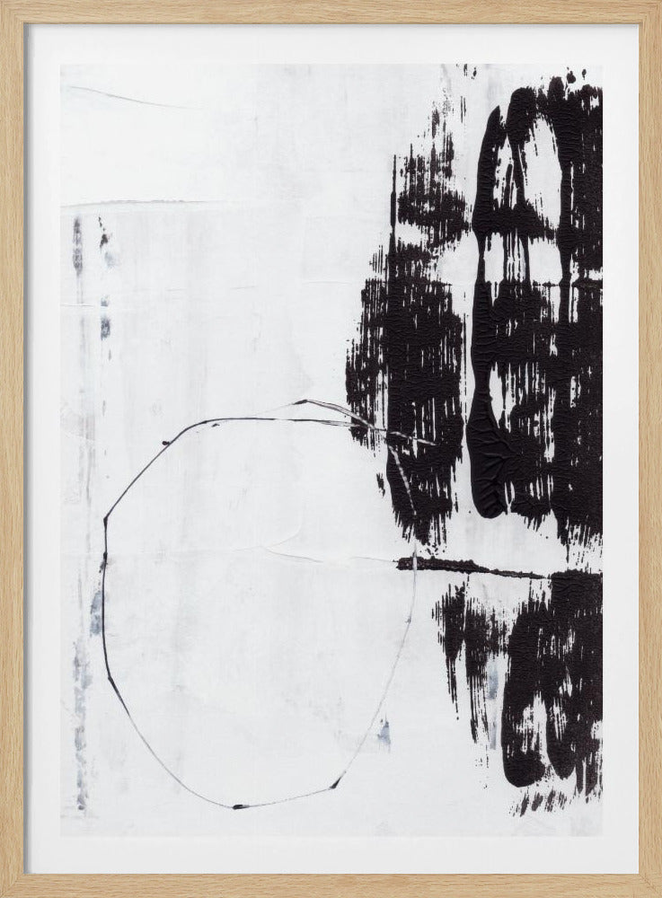 Bold Black Brushstrokes | Poster