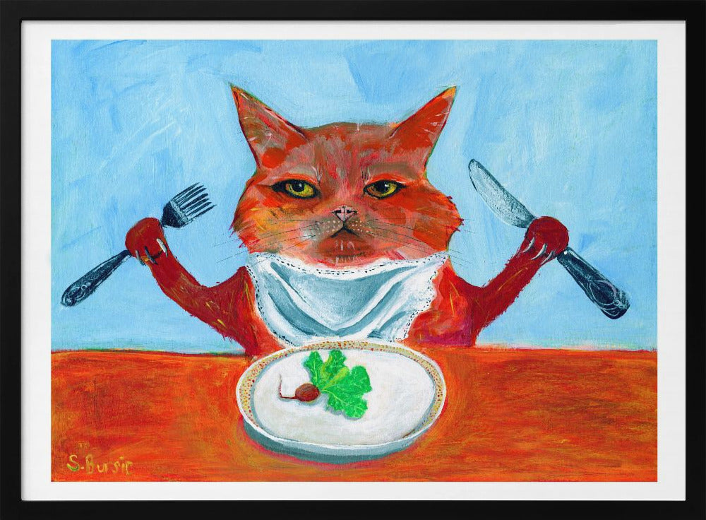 Vegane Katze | Poster