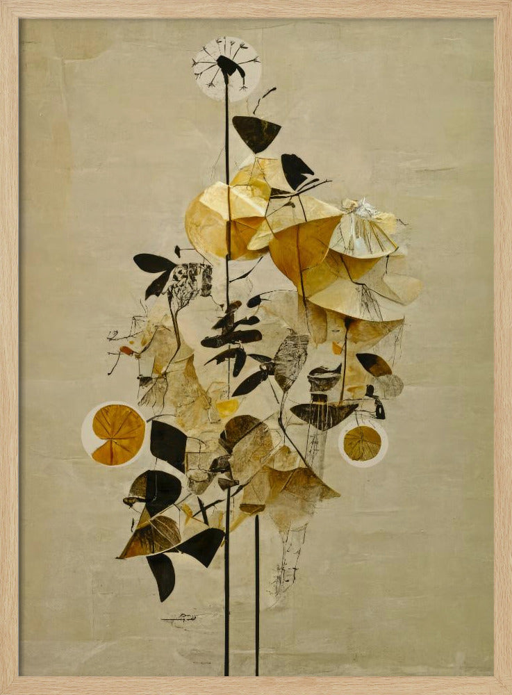 Goldene Blüten | Poster