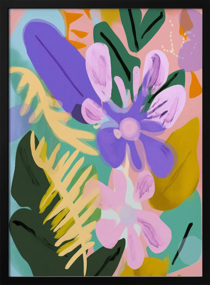 Florales, skurriles Poster