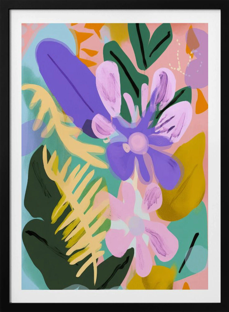 Florales, skurriles Poster