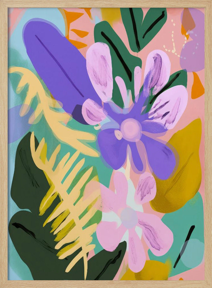 Florales, skurriles Poster