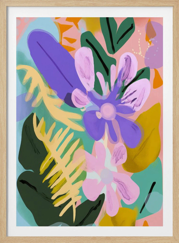 Florales, skurriles Poster