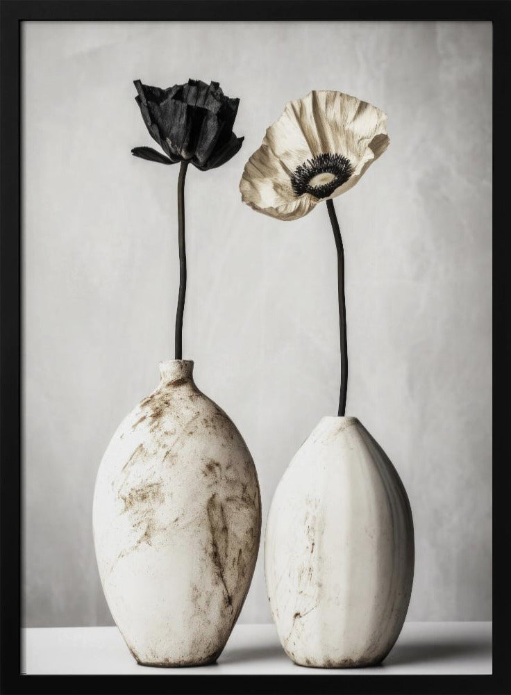Kontrastierende Blüten | Poster