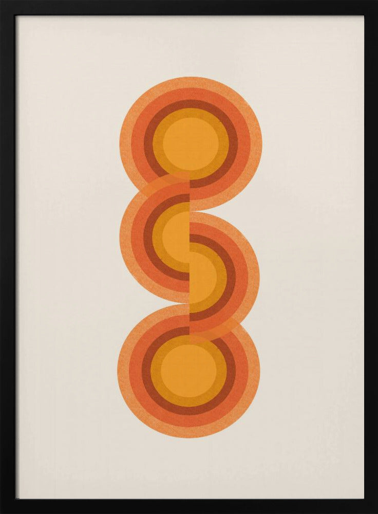 Retro Kreise Trio | Poster