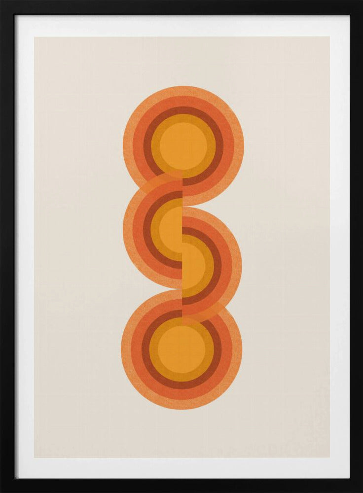 Retro Kreise Trio | Poster